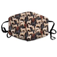 Labrador Retriever Dust Mask,Washable and Reusable Cleaning Gardening Outdoor Activities Warm Windproof Mask