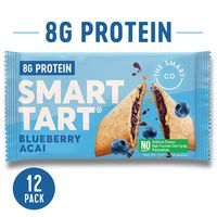 Smart Tart Protein Toaster Pastries | 8g Protein Breakfast Snack | Low Net Carb Low Sugar Baked Pastry | All Natural No Artificial Flavors | 12 Count Box (Blueberry Acai)