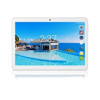 10 inch Android Tablet 4GB RAM 64GB ROM Octa Core with Dual Sim Card Slots - YELLYOUTH 3G Unlocked GSM Phone Tablets with WiFi Bluetooth GPS (Silver)