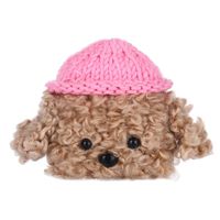 Shan-S for AirPods Pro 2019 Wireless Charging Case,Soft Fur Furry Kawaii Fun Cool Teddy Dog Protective Case Skin Cover for AirPods Pro [ Newest Release][Christmas Holiday Women Girls Kids Gift]