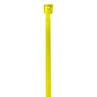 BOX USA BCT422C Colored Cable Ties, 18#, 4", Yellow (Pack of 1000)