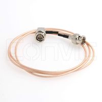 Eonvic RG179 75ohm BNC Plug Right Angle Pigtail Coaxial Cable for fs700 to atomos Recorder or BMCC Video Camera 45cm (45cm /18''inch)