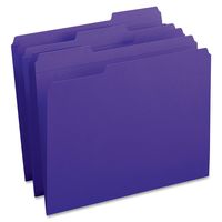 Smead File Folder, Reinforced 1/3-Cut Tab, Letter Size, Purple, 100 per Box (13034)