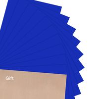 JANDJPACKAGING Blue HTV Vinyl for T-Shirts 12"x10" Heat Transfer Vinyl 10 Pack Iron on Vinyl (Navy Blue)