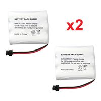 2 Fenzer Rechargeable Cordless Phone Batteries for Panasonic P-P501 P-P504 Cordless Telephone Battery Replacement Packs