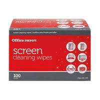 Office Depot Brand Screen-Cleaning Wipes, Pack of 100