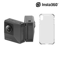 Insta360 EVO + Holoframe, 180 Degree 3D and 360 Fold-able Camera, 5.7K Videos + 18MP Photos, with FlowState Stabilization (EVO + Holo iPhone X/XS)