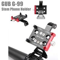 GUB G-99 Aluminum MTB Bicycle Phone Holder Stand Motorcycle Support Motobike GPS Holder for Handlebar Mount Bike Accessories GPS (Black Red)