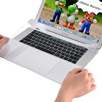 ChasBete Palm Rest Cover Compatible for MacBook Pro Touch Bar 15 Inch Sticker Skin Protective Accessory (A1707/A1990, Silver)