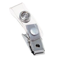 Swingline GBC ID Badge Clip, Clear, 100 Packs of 10, 1000 Total Clips (3747210-CS)