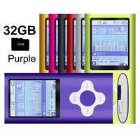 G.G.Martinsen White on Purple Versatile MP3/MP4 Player, Support Photo Viewer, Mini USB Port 1.8 LCD, Digital MP3 Player, MP4 Player, Video/Media/Music Player