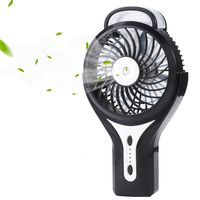 iKKEGOL Mini Portable USB Handheld Misting Fan, USB Rechargeable Desk Fun with Personal Cooling Humidifier for Outdoor, Home (Black)