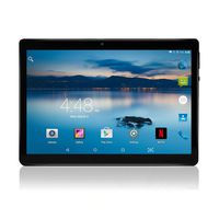 Android Tablet 10 inch Manjee Unlocked 3G Phablet Pad with 2 SIM Card Slots 4+64GB Built-in WiFi GPS FM (Black)