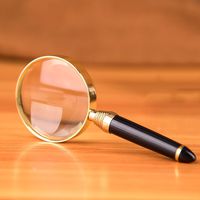 A&Dan Reading Magnifier, 10X Handheld Magnifying Mirror Focusing Mirror, 6Cm Lens, HD Imaging Reading Glasses