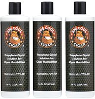 Joe Cool Cigar Propylene Glycol Solution for Cigar Humidifiers (16 oz Bottles) - 3 PACK