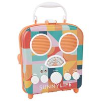 Sunnylife Portable Beach MP3 Speaker with AM/FM Radio and Smartphone Holder