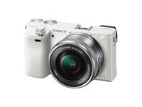 Sony Alpha a6000 White Interchangeable Lens Camera with E PZ 16-50mm F3.5-5.6 OSS - International Version (No Warranty)