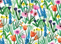 Wrap Country Floral Rolled Gift Wrap Paper (2) 2 Sheets 19.5 in x 27.5 in