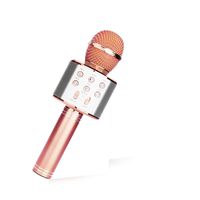 WSTER WS-858 Wireless Microphone,portable Bluetooth speaker players,selfie Function (Rose Gold)