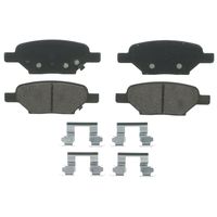 Wagner QuickStop ZD1033A Ceramic Disc Pad Set Includes Pad Installation Hardware, Rear