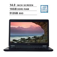 2020 Newest Dell Latitude E5450 14 Inch Premium Business Laptop (Intel Dual-Core i5-5200U up to 2.7GHz, 16GB DDR3 RAM, 512GB SSD, Intel HD 4400, WiFi, HDMI, VGA, USB, Windows 10 Pro) (Renewed)