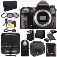 Pentax K-3 II DSLR Camera (Body Only) + SMC DA 18-135mm F/3.5-5.6 ED AL (IF) DC WR Lens + 32GB SDHC Card + Filter Kit + Case + Wireless Remote Saver Bundle