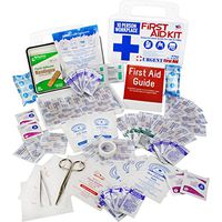 10 Person, 116 Piece Bulk Workplace First Aid Kit by Urgent First Aid™, Wall-Mountable & Portable Plastic Case with Gasket to Keep Out Moisture & dust | OSHA Compliant: Extra First aid Item Content