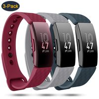 findway Compatible with Fitbit Inspire HR Bands/Fitbit Inspire Band, Adjustable Soft Silicone Inspire Straps for Women Men Sports Replacement Accessories Bands for Inspire/Inspire HR Fitness Tracker