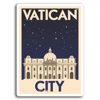 2 x 10cm Vatican City Rome Vinyl Stickers - Sticker Laptop Luggage Gift #19320 (10cm Tall)