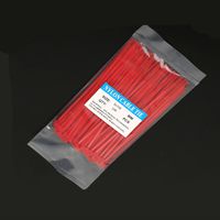 Self-Locking Cable Ties Nylon Zip Wire with 3150mm Tensile Strength, Black, 200-Pack (3X150mm red)