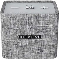 Creative NUNO micro Minimalistic Cube-sized Mini Portable Fabric Bluetooth Speaker (Grey)