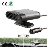 MINGPINHUIUS Car Heater 12V Portable Car Defogger Windshield Defroster Fast Heater Fan Plug in Cigarette Lighter 12 Volt 150W (12V, Black grey)