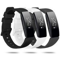 Newnal Compatible with Fitbit Inspire HR Bands/Inspire Band/Ace 2 Bands for Kids Women Men Large, Silicone Replacement Sports Wrist Bands Pack for Fitbit Inspire HR Accessories