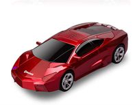 ZHD Creative Lamborghini Model Wireless Bluetooth Speaker Hands-Free Calling with FM Subwoofer Car Model,FM Radio,Support Card TF/USB/AUX Small Speaker for iPhone/ipad/Laptop/Samsung/Android (Red)