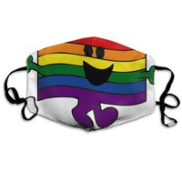 YUIOP Mr Gay Pride Flag Bisexual Printed Mask Neutral Mask for Men and Women Polyester Dust-Proof Breathable Mask