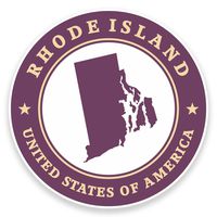 2 x 20cm/200mm Rhode Island USA Vinyl Sticker Decal Laptop Car Travel Luggage Label Tag #9445