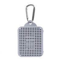 TOGEHAO Colorful Silicone Case Cover Carriable with Hook for JBL GO 2 Portable Wireless Bluetooth Speaker (Grey)