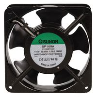 SUNON SP100A-1123XBT-R AC Fan Ball 117 CFM 50dB Flange Mount, 115V, 60Hz, 0.24 Amp, 20W, 3150 RPM, 1.5"
