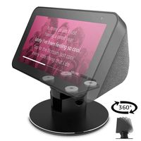 Echo Show 5 Adjustable Aluminum Swivel Stand, Stand for Amazon Echo Show 5, Horizontal 360 Rotation Longitudinal Angle Change Base - Black
