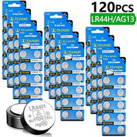 NestEcho 120 Pack Tianqiu LR44 AG13 303 SR44 357 Button Battery Alkaline 1.5 Volt