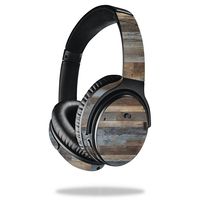 MightySkins Skin Compatible with Bose QuietComfort 35 Headphones - Gray Wood | Protective, Durable, and Unique Vinyl Decal wrap Cover | Easy to Apply, Remove, and Change Styles | Made in The USA