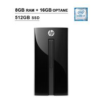HP Pavilion 2019 460 Premium Desktop (Intel Dual-Core i7-7700T 2.9 GHz up to 3.8 GHz, 8GB RAM+16GB Optane RAM, 512GB SSD, DVD, WiFi, Bluetooth, HDMI, Keyboard, Mouse, Win10 Home)