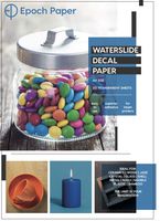 Epoch Paper Waterslide Decal Transfer Paper - 20 Sheets of Clear Premium Inkjet Printable Transparent Transfer Paper A4 Size for DIY Decals Gift Ideas Crafts Wall Decor Ceramics Tattoo Transfers