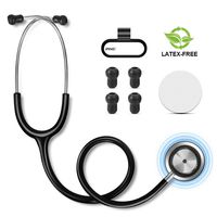 FITA Dual Head Stethoscope Latex-Free PVC Tubing Tunable Chestpiece Classic Stethoscopes with Replacement Eartips and Diaphragm for Nurses and Doctors, Clinic and Home Use - 28inch
