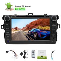 Android 7.1 Car Stereo for Toyota Corolla (Support Year 2007-2013) Octa-core in Dash Car DVD Player GPS Navigation Bluetooth HD Touchscreen Radio Support WiFi 4G Mirror Link OBD2 SWC