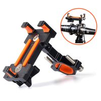 Maxitino Motorcycle Bike Phone Mount Holder, Aluminum Bicycle Holder for Cell Phone 360° Rotation Bike Handlebar Phone Cradle, Compatible with Smartphones Between 7cm-9.5cm Wide(Black)