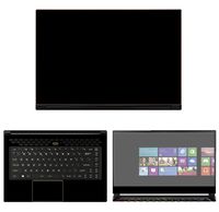 decalrus - Protective Decal Black Skin Sticker for MSI GS65 Stealth Thin 8RF (15.6" Screen) case Cover wrap MSgs65stealthTHIN-90