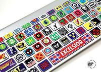 Macbook Keyboard Super Hero Skin / Vinyl Decals