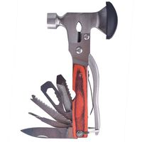 Mcupper Multitool Portable Emergency Escape Axe Hammer,16-in-1 Multi-function Alloy Steel Hammer-axe with Plier, Knife, Can Opener, Screwdriver & More