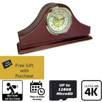 SPY Gadgets | 4K Hidden Camera Spy Camera Home Surveillance Nanny Cam DVR Mantel Clock | Zone Shield HD 2160P Hidden Video Camera with Motion Activation or Constant Record